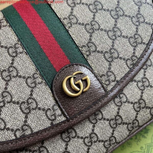 Replica Gucci 724704 Ophidia Messenger Bag Brown 5