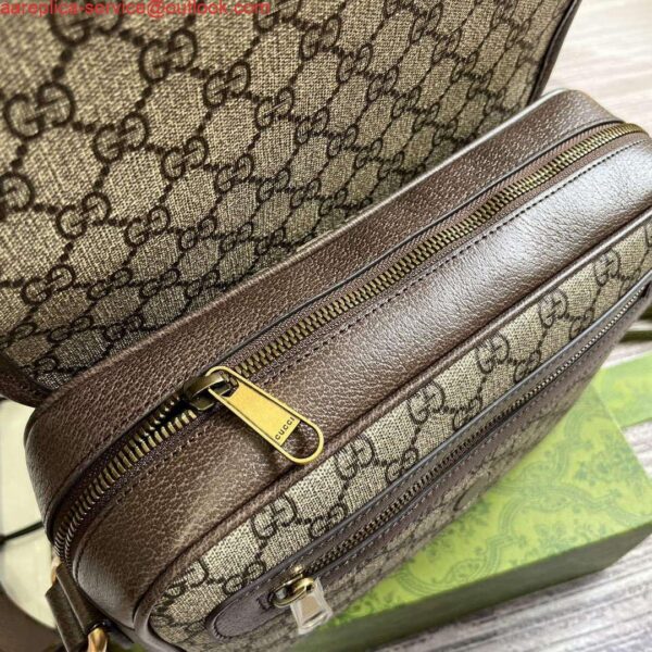 Replica Gucci 724704 Ophidia Messenger Bag Brown 8