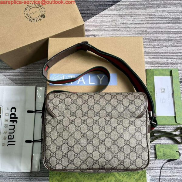 Replica Gucci 760123 GG Messenger Bag Bronw 3