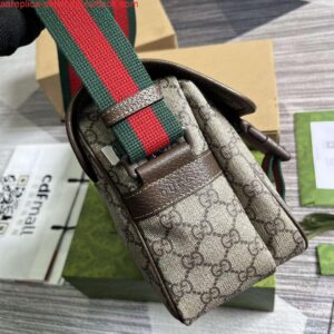 Replica Gucci 760123 GG Messenger Bag Bronw 2