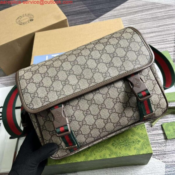 Replica Gucci 760123 GG Messenger Bag Bronw 6