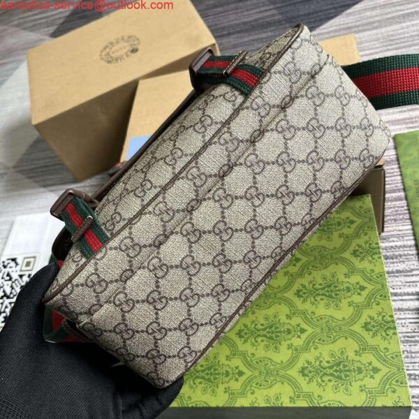 Replica Gucci 760123 GG Messenger Bag Bronw 7