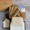 Replica Gucci ‎547260 GG Marmont Mini Top Handle Bag White and printer 2