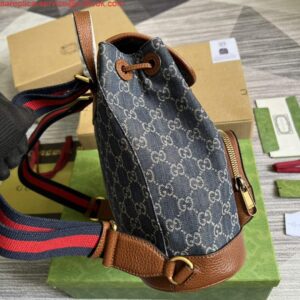 Replica Gucci 674147 Backpack with Interlocking G Blue 2