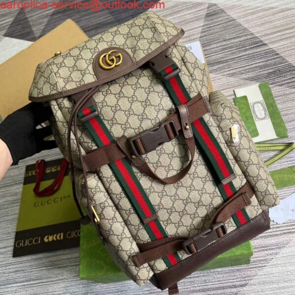 Replica Gucci 690999 Webbing GG Skateboard Backpack 5