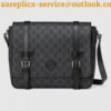 Replica Gucci Black GG Supreme Messenger Bag 2