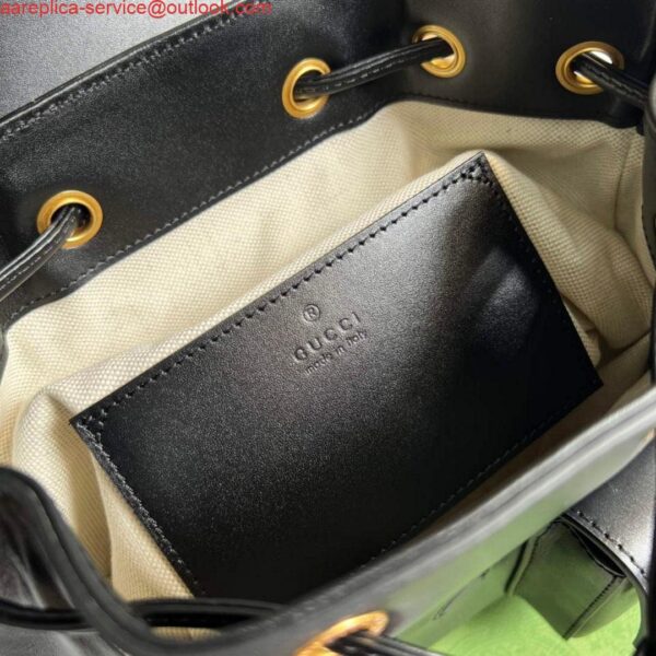 Replica Gucci 702101 Bamboo backpack Black 10