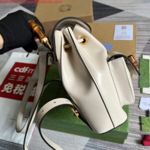 Replica Gucci 702101 Bamboo backpack white 2