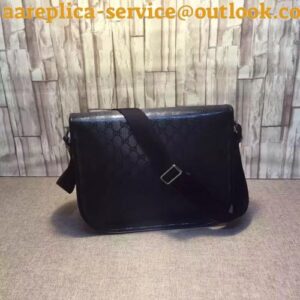 Replica Gucci medium messenger bag 201732 black GG imprimé 2