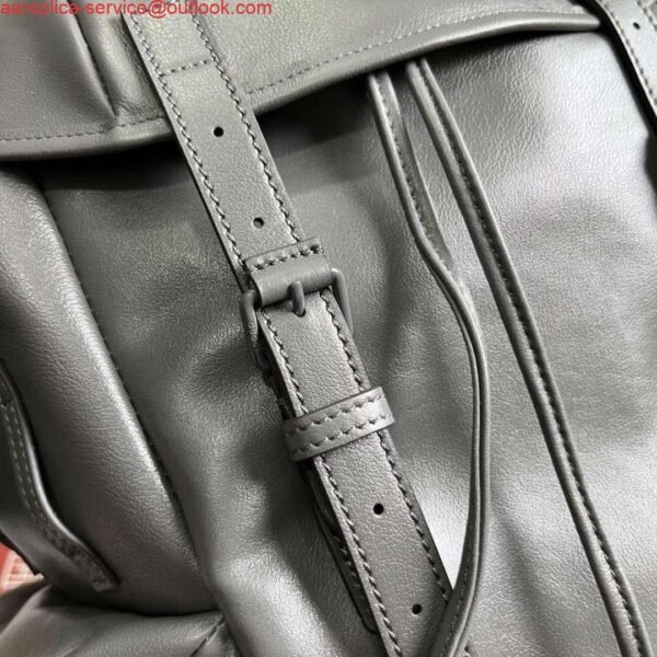 Replica Gucci 725657 Backpack With Tonal Double G Gray 7