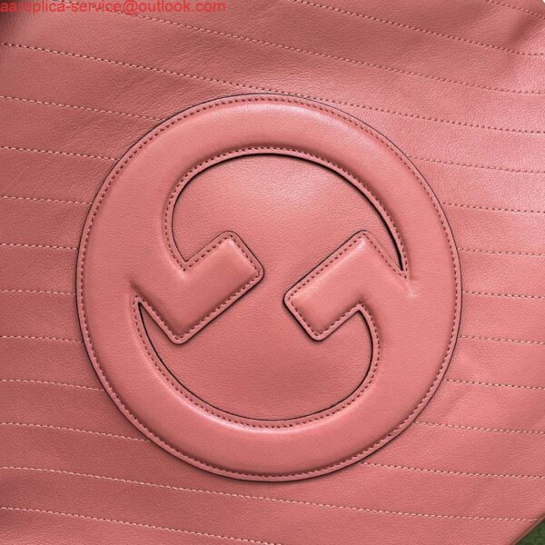 Replica Gucci 751516 Blondie Medium Tote bag in Pink leather 6