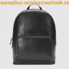 Replica Gucci Black Signature Leather Small Backpack 2