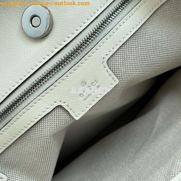 Replica Gucci 751516 Blondie Medium Tote bag in White leather 7