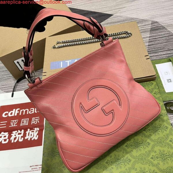 Replica Gucci 751518 Gucci Blondie Small Tote Bag Rose pink 5