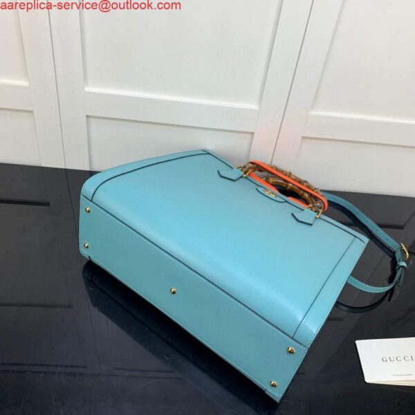 Replica Gucci Diana medium tote bag Gucci 655658 Blue 8