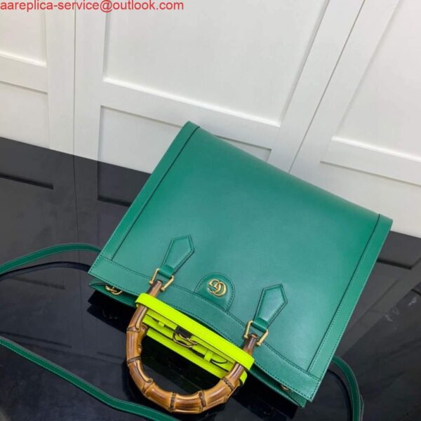 Replica Gucci Diana medium tote bag Gucci 655658 Green 5