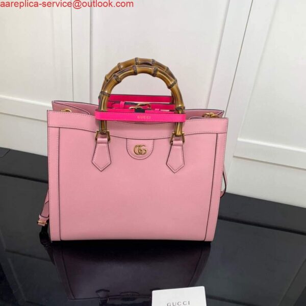 Replica Gucci Diana medium tote bag Gucci 655658 Pink 3