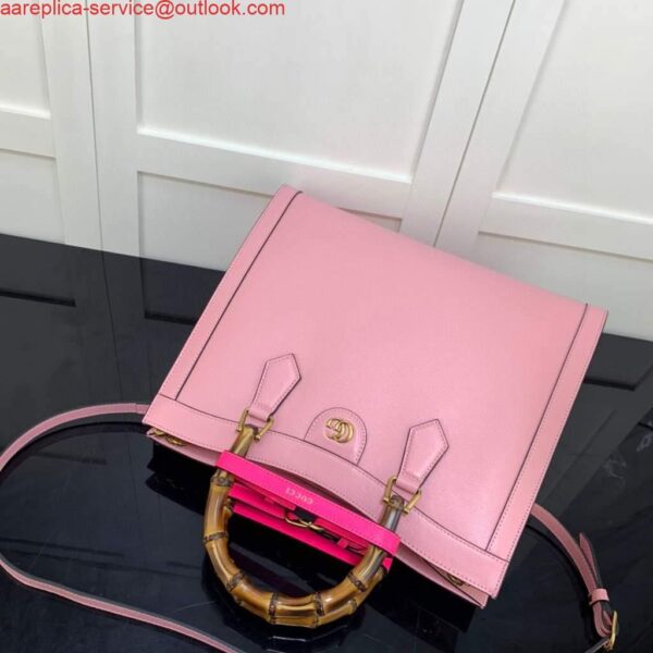 Replica Gucci Diana medium tote bag Gucci 655658 Pink 5