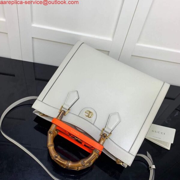 Replica Gucci Diana medium tote bag Gucci 655658 White 3