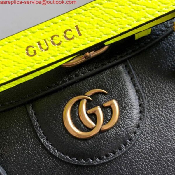 Replica Gucci Diana Mini tote bag top handle bag Gucci 655661 Black 7