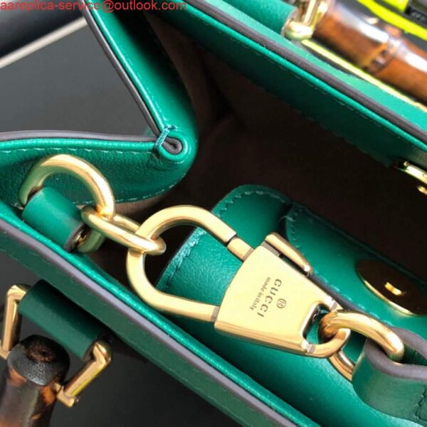 Replica Gucci Diana Mini tote bag top handle bag Gucci 655661 Green 9