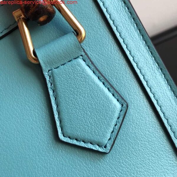 Replica Gucci Diana Mini tote bag top handle bag Gucci 655661 Lake Blue 8