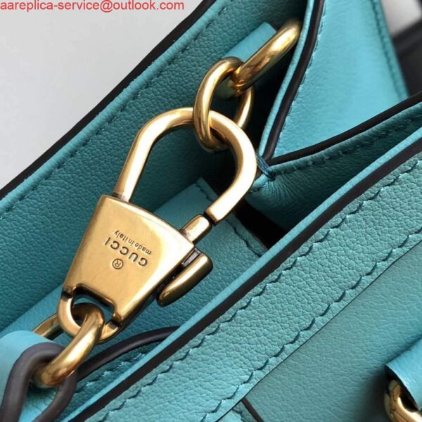 Replica Gucci Diana Mini tote bag top handle bag Gucci 655661 Lake Blue 9