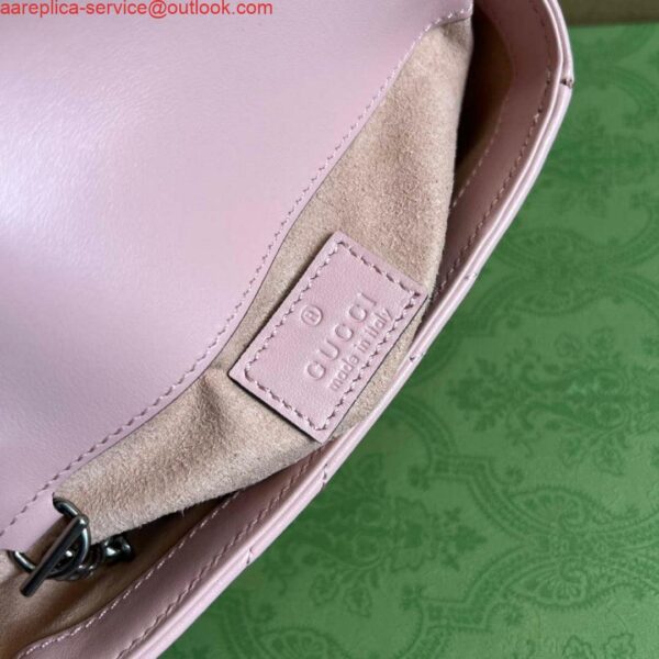 Replica Gucci 699757 GG Marmont Belt Bag Light pink 10