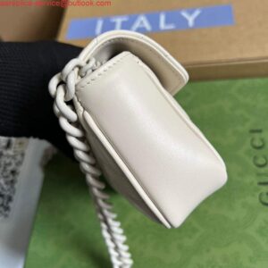 Replica Gucci 699757 GG Marmont Belt Bag White 2