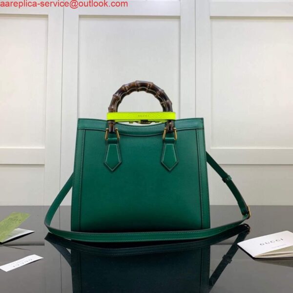 Replica Gucci Diana small tote bag top handle bag 660195 Green 5