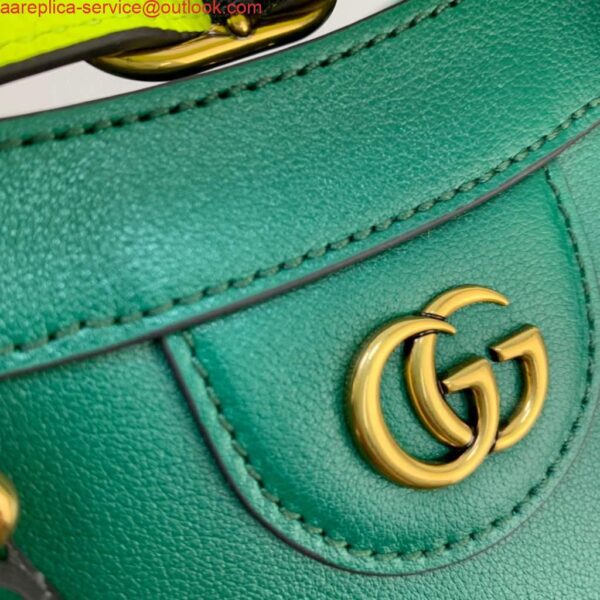 Replica Gucci Diana small tote bag top handle bag 660195 Green 7