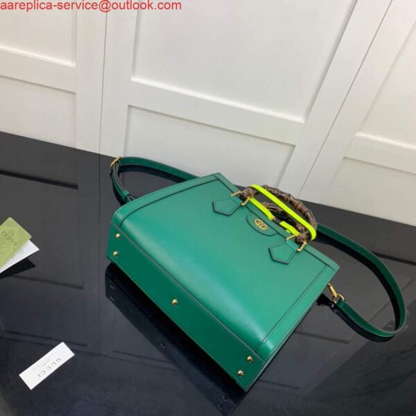 Replica Gucci Diana small tote bag top handle bag 660195 Green 8