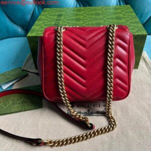 Replica Gucci 739682 GG Marmont Matelassé mini tote bag Red