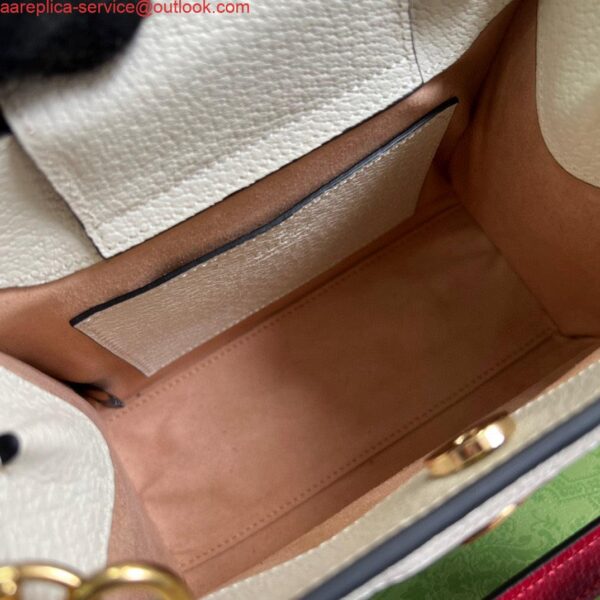 Replica Gucci 702732 Gucci Diana Mini Tote Bag White leather 10