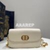 Replica Dior 30 Montaigne Avenue Bag in Ethereal Gray Box Calfskin M92 2