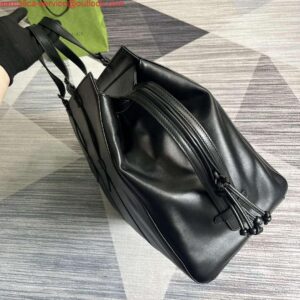 Replica Gucci 725683 Large Tote Bag With Tonal Double G Black 2