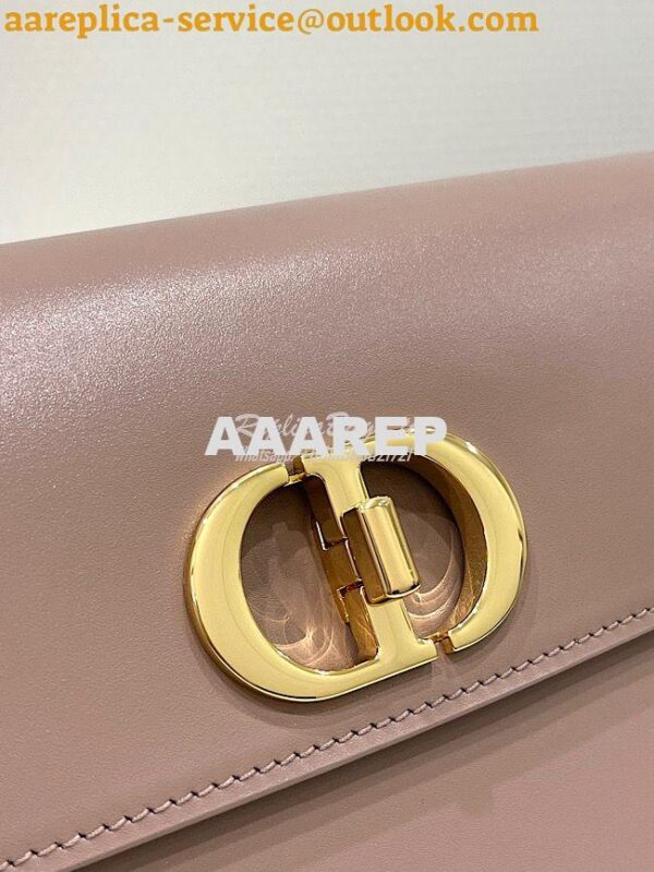 Replica Dior 30 Montaigne Avenue Bag in Heritage Pink Box Calfskin M92 5