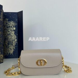 Replica Dior 30 Montaigne Avenue Bag in Powder Beige Box Calfskin M926