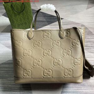 Replica Gucci 726755 Jumbo GG large tote bag Taupe