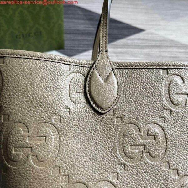 Replica Gucci 726755 Jumbo GG large tote bag Taupe 2