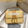 Replica Dior 30 Montaigne Bag Stone Grey Ultramatte Grained Calfskin 2