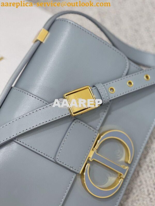 Replica Dior 30 Montaigne Bag with Tonal Enamel CD M9203U Cloud Blue 6