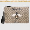 Replica Gucci Bee Star Leather Portfolio Pouch 2