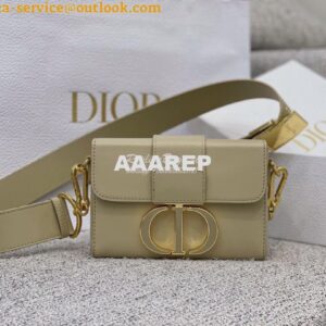 Replica Dior 30 Montaigne Box Bag with Tonal Enamel CD M9204U Beige