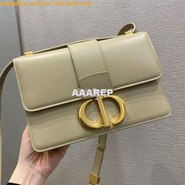 Replica Dior 30 Montaigne Calfskin Bag in Beige