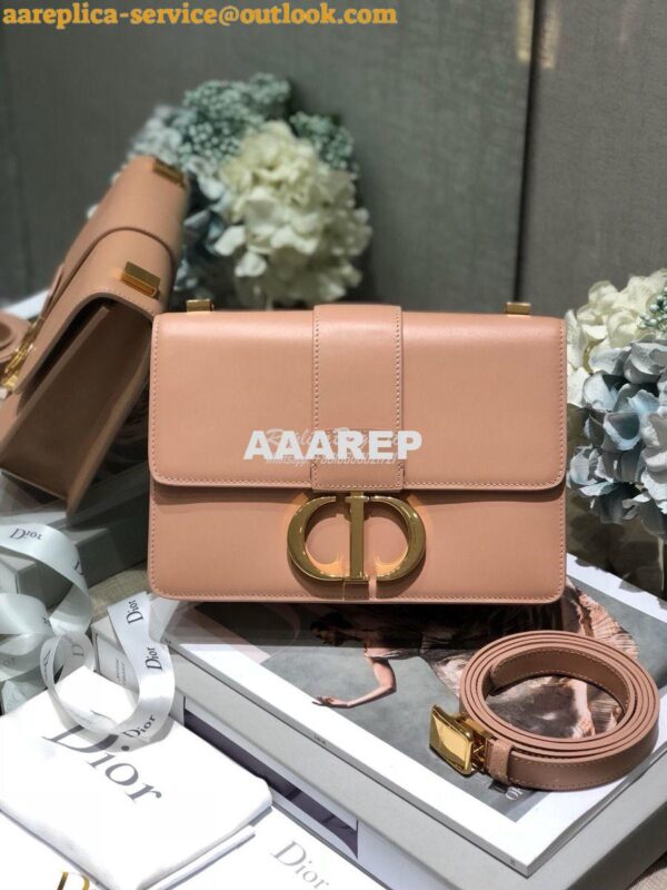 Replica Dior 30 Montaigne Calfskin Bag in Pale Pink 3