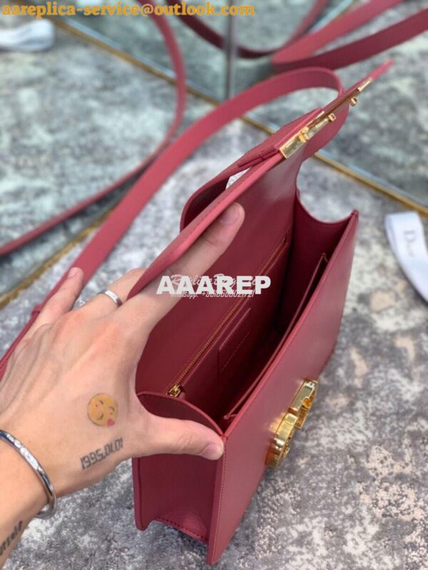 Replica Dior 30 Montaigne Calfskin Bag in Sienna 6