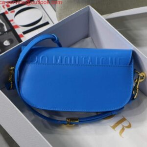 Replica Dior M9327 dior Bobby bag East West Box Calfskin Blue 2