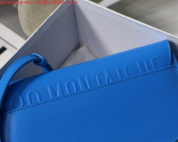 Replica Dior M9327 dior Bobby bag East West Box Calfskin Blue 5