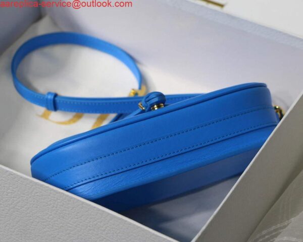 Replica Dior M9327 dior Bobby bag East West Box Calfskin Blue 7